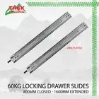 60kg Locking Drawer Slides / Runners 800MM - 1600MM 4wd Trailer Fridge Draw
