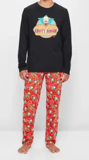 Mens size M The Simpsons KRUSTY CLOWN midseason Pyjamas medium Target NEW 078