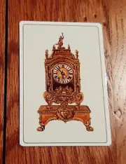VINTAGE 1989 COLLECTIBLE ANTIQUE HUGUET, PARIS CLOCK CALENDAR CARD; BRAND NEW