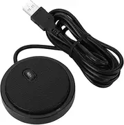 XUMIUZIY Computer Microphone,M2 Wired 360° Pickup Video Omnidirectional Microphone Desktop Conference Computer,USB Play 360° Conference Boundary PC Omnidirectional Portable