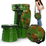 Portable Collapsible Stool with combo bag/seat cushion Telescoping Stool Chair