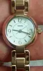 Fossil Rose Gold Tone Womens Three Hand Watch ES2742