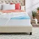3 Inch Plush Pillowtop Gel Memory Foam Mattress Topper Cool Antimicrobial Cover