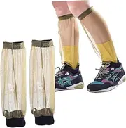 [Outanaya] Foot Cover Netting Pants Net Pants Feet Protector Pants Pants Mesh Net Pants Hiking Pants Green