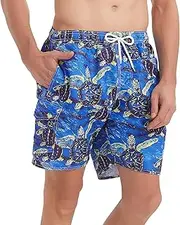 [Srnede] Mens Swim Trunks Quick Dry Swim Shorts with Mesh Lining Swimwear Bathing Suits