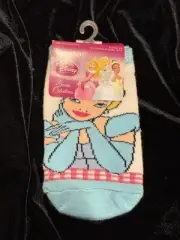 Disney Cinderella Princess Ankle Socks Girls Sz 6-8 Shoe Size 10.5-4 Planet Sox