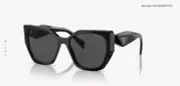 NEW PRADA PR19ZS 1AB5S0 WOMEN’S SUNGLASSES PRADA SPR 19Z BLACK 55-17-145mm Italy