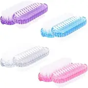 8 Pack Nail Brushes,Double Sided Nail Hand Scrubbing Cleaning Brush Colorful Plastic Two-Sided Brush for Men Women Manicure Supplies