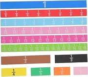 DIYEAH 1set Magnetic Fraction Tiles for Learning Math Educational Boy Girl Toy for Understanding Fractions Magnetic Manipulatives for Preschool Boy Girl for Classroom and Home Use