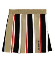 [Burberry Kids] Burberry Kids Amelia Icon Stripe wool skirt Y 3 multicoloured