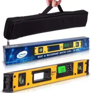 Digital Magnetic Level - 24-Inch Accurate Tool with LCD & Carry Case Included