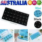 31Day Pill Box Monthly Medication Organizer Container Medicine Holder Dispenser