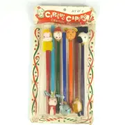 Circus Capers Set of 8 Crayon Pencils From Lego Japan ***Free Fast Shipping***