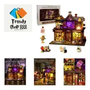 DIY Miniature House Kit Magic Treasure House, Mini Doll House Building Kit wi...