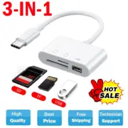 3 in 1 Type C USB OTG Adapter SD/TF Card Reader For Samsung Android Phone