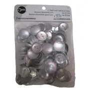 Dritz - 7/8th" Craft Cover Buttons & Tools BK110 - 60 Sets + 3 Tools #3