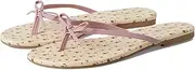 [Seychelles] Women's Wish List Print V Leather Sandal Flip-Flop, Pink Floral, 7