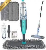 Microfiber Spray Mop for Floor Cleaning, Wet Dry, 360° Spin, 360ML Refillable Bo