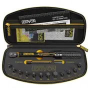 LEXIVON Bike Torque Wrench 1/4-Inch Dr. 15-Piece Kit | 72-Tooth Gear, Dual-Di...