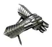 Gauntlet Gloves medieval Pair Accents Knight Crusader Armor Steel Gauntlet