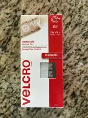 Velcro Brand 15' Hook and Loop Removable Mounting Tape Holds up to 5 lbs 95179