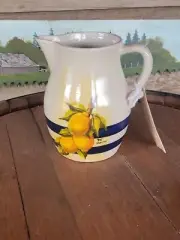 Roseville Pottery Pitcher Hand Painted By Pat Wharton