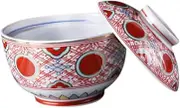 Luxshiny 1pc Vintage Tureen Airtight Containers Soup Bowl Spoons Snack Cooker Lids Food Meal Noodles Serving Utensils Cutlery Onion Home Tableware Ceramic Tableware Ceramics Red