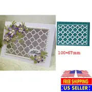 Grid Frame Metal Cutting Dies Stencils Scrapbooking Embossing Paper Album Craft