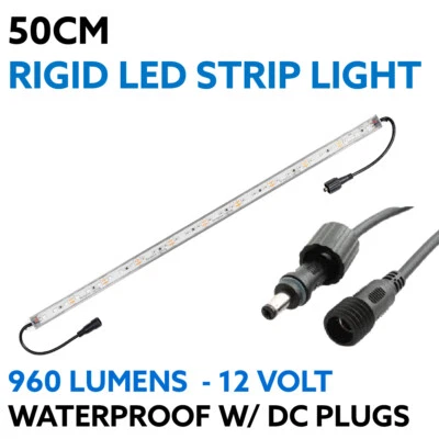 50CM Rigid LED Strip 5630 SMD W/ Waterproof DC Connectors