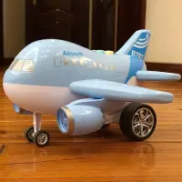 在飛比找Yahoo!奇摩拍賣優惠-兒童玩具飛機男女孩寶寶玩具3-6周歲慣性滑行仿真音樂小客機模