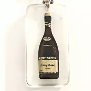 Remy Martin Cognac Keychain Key Ring Bottle Shape Acrylic Enamel Bourbon France