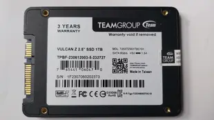 Team 十銓 T-FORCE VULCAN Z / 火神Z 1TB 固態硬碟 2.5吋 SSD SATA3 500G 512G 2TB MX500