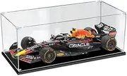 Acrylic Display Case for 1:18 MINICHAMPS F1 RED Bull RB18 Winner 2022 Miami GP #1 Verstappen Diecast Car Model Figure Storage Box Dust Proof Glue Free