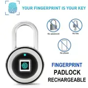 Waterproof Smart Fingerprint Door Padlock Bluetooth Mobile app Rechargeable AUS