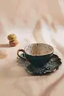 Anthropologie Catherine Martin Starry Night Teacup Saucer Celestial Art Deco NEW