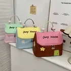 Thickened Dopamine Color Handbag Large Capacity Make Up Pouch Bag Kids