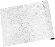 HOLIDYOYO Static Window Film Cuttable Vintage Flower Privacy Sticker for Indoor Use Non-Adhesive Cling for Bedrooms Living Rooms Kitchens and Bathrooms Easy to Remove No Residue
