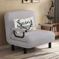 在飛比找momo購物網優惠-【AOTTO】日式多功能可調節折疊沙發床-單人(折疊床 沙發