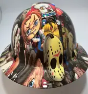 New Full Brim Hard Hat Custom Hydro Dipped Horror Kids Free Shipping