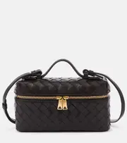 [Bottega Veneta] Bottega Veneta Bang Bang Intrecciato leather vanity bag One Size brown