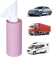 Tissue Box for Car - Refillable Facial Tissue Box with 40 Tissues - Portable Car Accessories, Tissue Cover for Tissue, Dryer Sheets, Travel