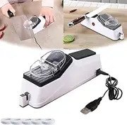 Surudoisharp Pro Electric Knife Sharpener, Surudoisharp Sharpener, Double Sided Knife Sharpener, Prosharpen Electric Knife Sharpener, Electric Knife Sharpener for All Knives (1 PCS)