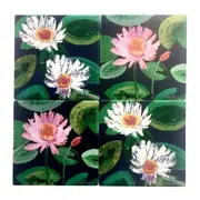 4pc Thirstystone Square Brooke & Beverley Jute Coaster Drinks/Beverage Decor Set