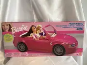 Vintage Barbie, Mustang, convertible, pink car, new factory sealed