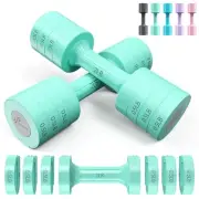 Adjustable Dumbbells Hand Weights Set: 1 Pair 0.9-4.5KG (0.9-2.3KG) Fast Adju...