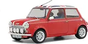 solido 421184470 1:18 Mini Cooper Sport Pack-Red with Union Jack Roof, Rouge/Drapeau Britanique