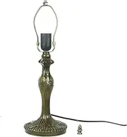 Tiffany 18 Inch Height Table Lamp Base Replacement, Only Alloy Lamp Base No Shade Only Match with 12 Inch Tiffany Stained Glass Shade KeYJ