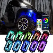 For Polaris RZR/General XP 1000 10 Pods RGB LED Rock Lights Underbody Underglow