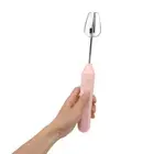 AU (Pink)Electric Handheld Egg Beater Electric Milk Frother Coffee Blender Milks