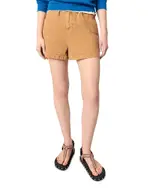 Maje Denim Shorts in Beige